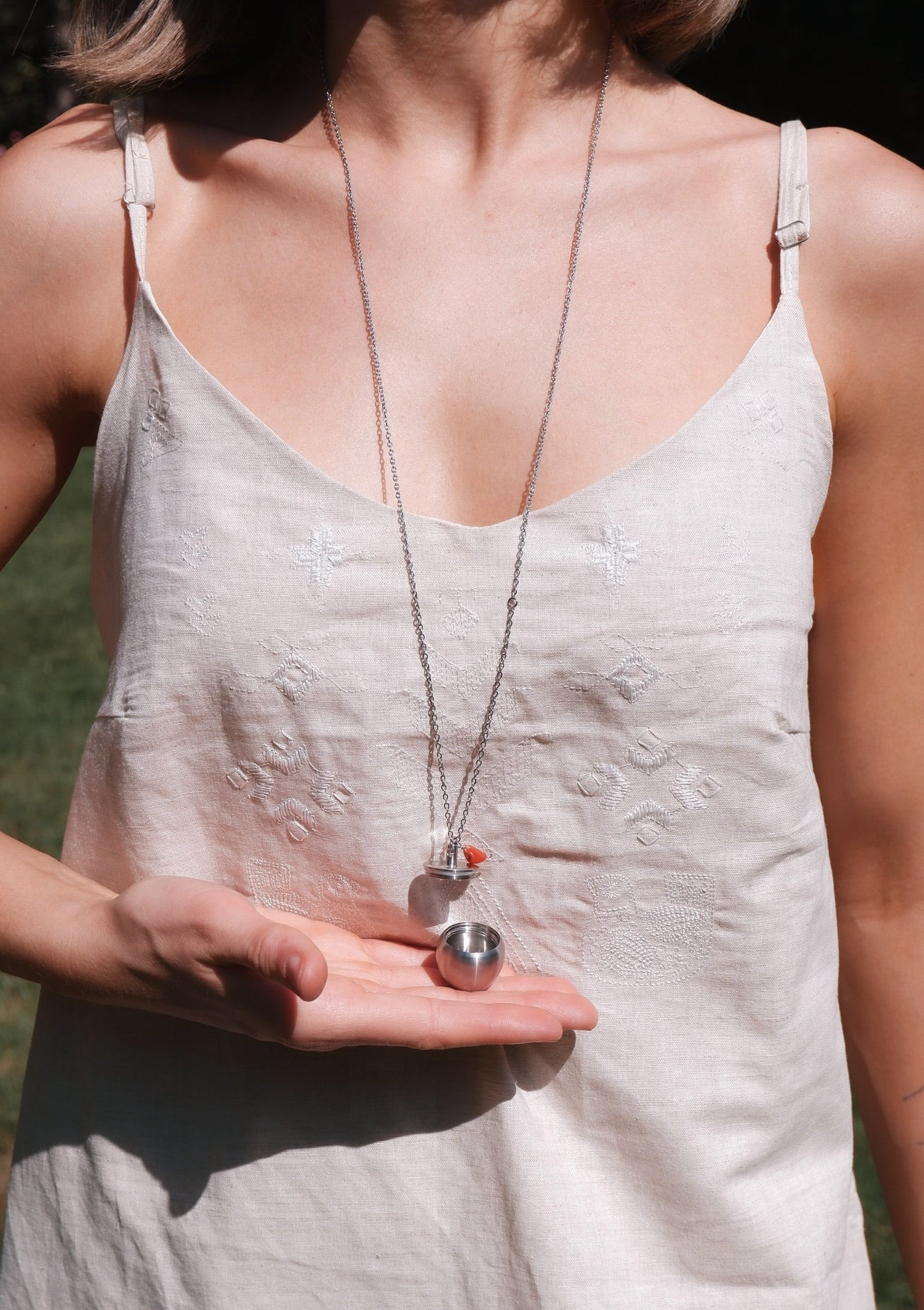 OPEN APPLE - підвіс в сріблі