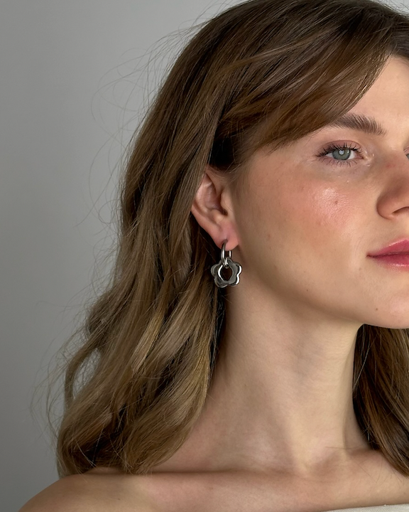 KVITKA - моно сережка в сріблі